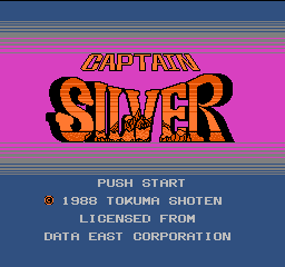 Captain Silver Title Screen